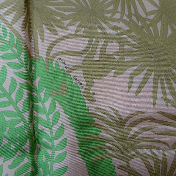 HERMES Pink Silk Scarf - Picture 8 of 8